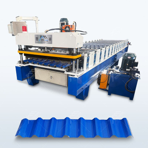 Mexico Popular High Output Trapezoidal Galvanized Iron Roofing Sheet Machine