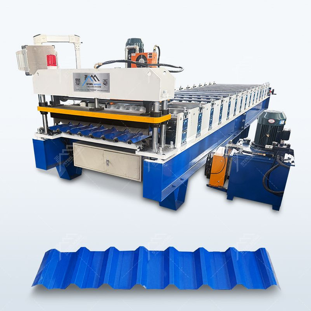 Mexico Popular High Output Trapezoidal Galvanized Iron Roofing Sheet Machine