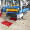 Export Trapezoidal Metal Roof Panel Steel Sheet Roll Forming Making Machine for Zambia