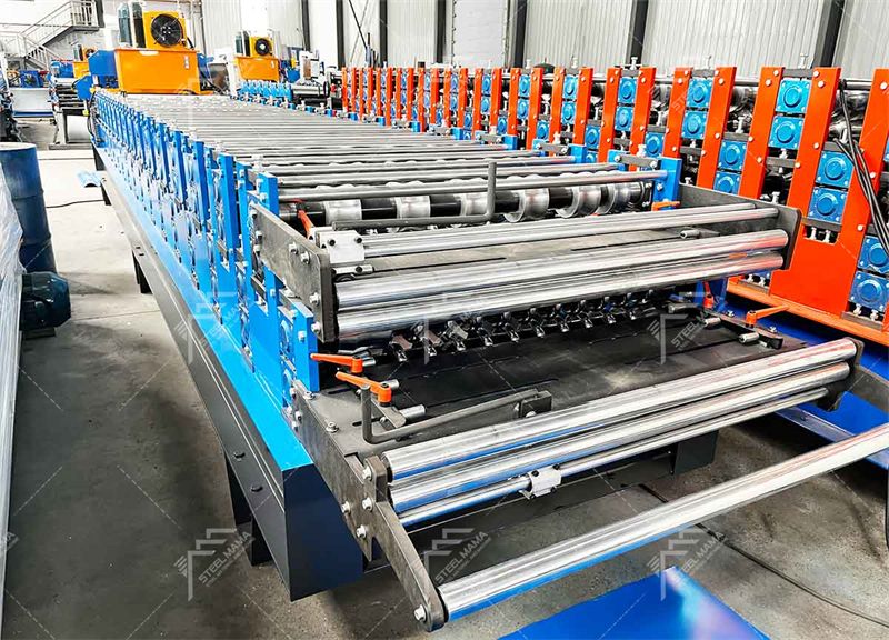 roof double layer roll forming machinery 