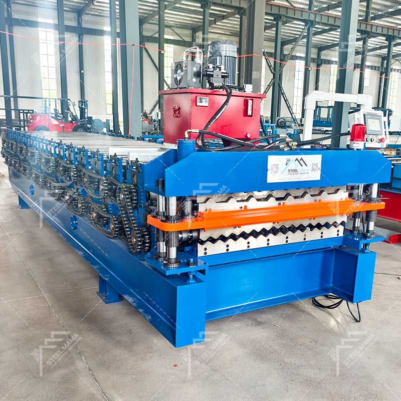 Steelmama Guatemala Popular High Efficiency Metal Panel R101 IBR & 988 Corrugated Roofing Sheet Double Layer Machine 