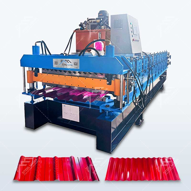 East Timor Popular Durable 840 IBR & 836 Corrugated Roof Sheet Double Layer Machine