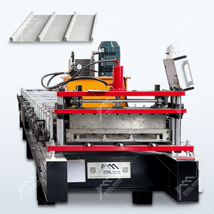 South Africa Popular High Efficiency Galvanized Steel 700 Spring Lock Roll Forming Machine