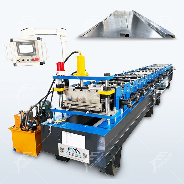 Russian Popular High Output Standing Seam Self Lock Metal Roofing Clip Panel Roll Forming Machine